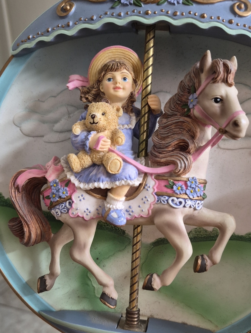 The Bradford Ezchange Carousal Daydreams "When I Grow Up" Musical Wall Decor